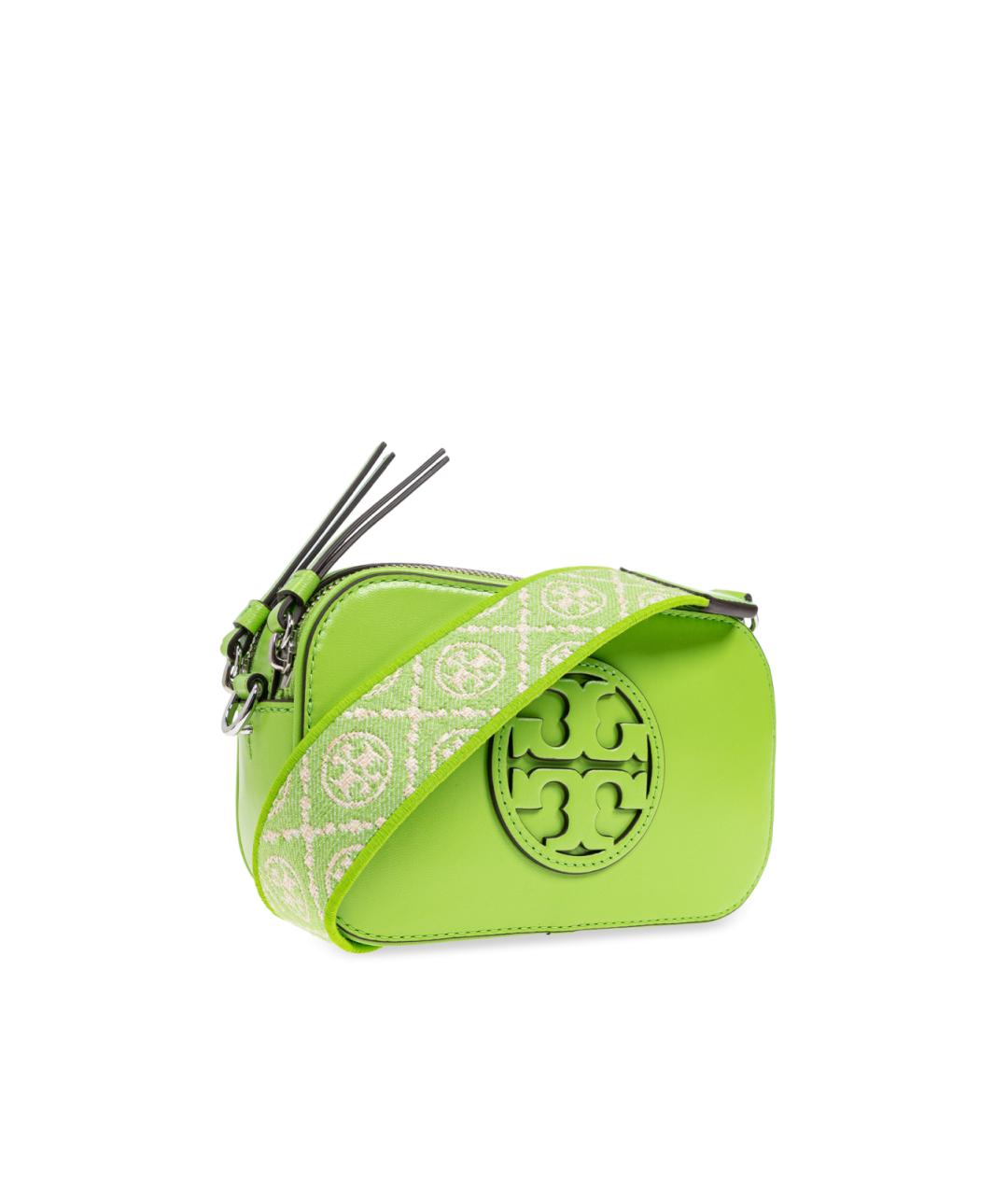 TORY BURCH Зеленая кожаная сумка через плечо, фото 2