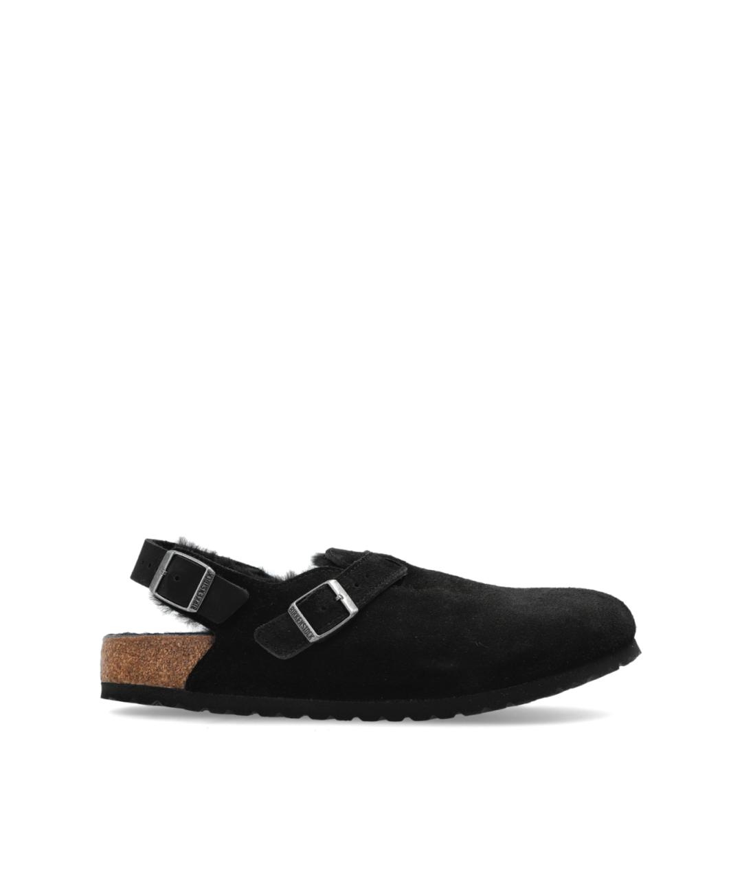 BIRKENSTOCK Черные замшевые сандалии, фото 1