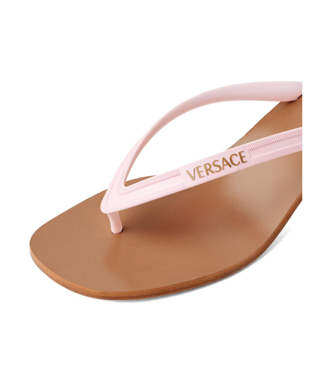 VERSACE Розовые сандалии, фото 4