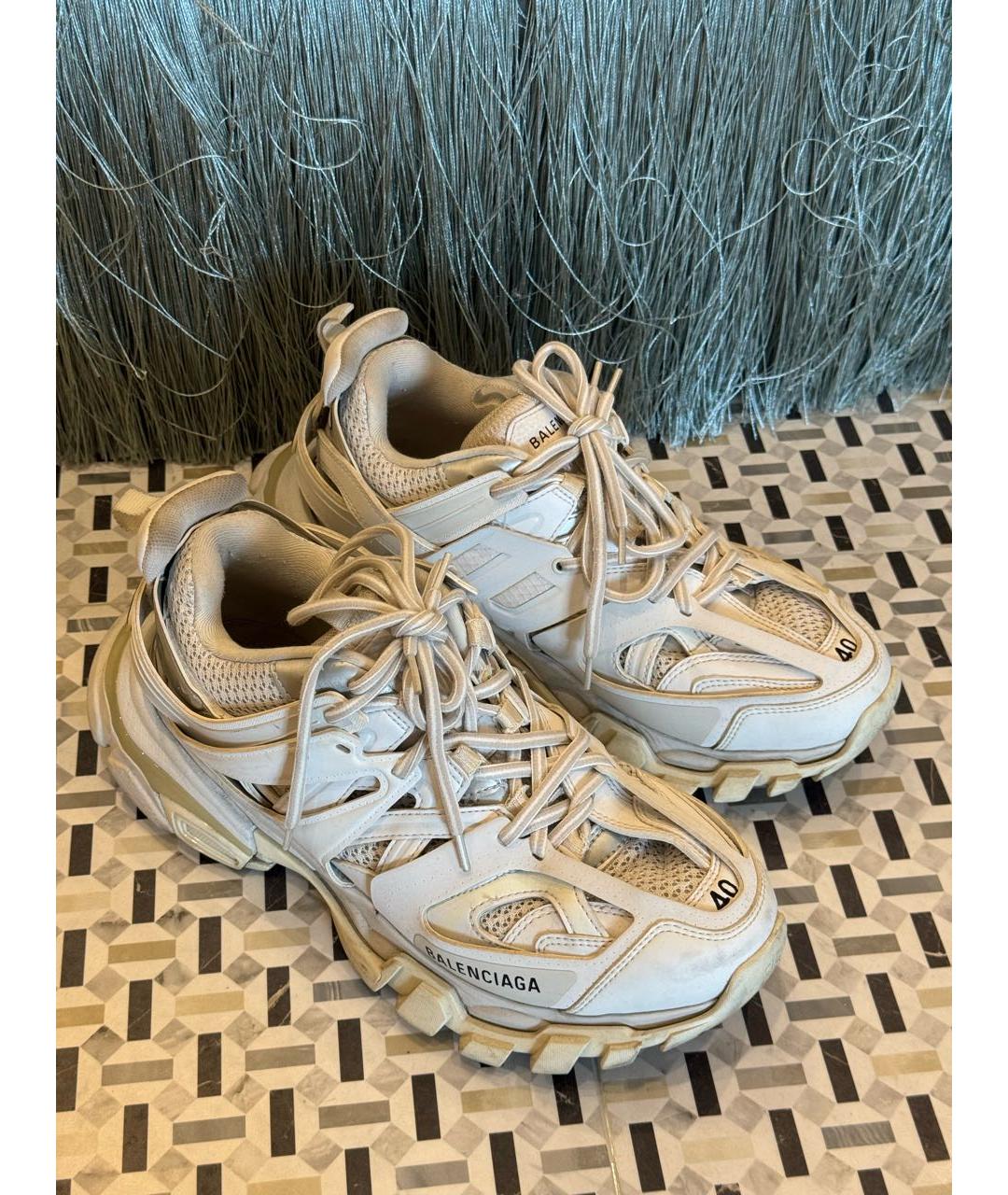 BALENCIAGA Белые кроссовки, фото 3