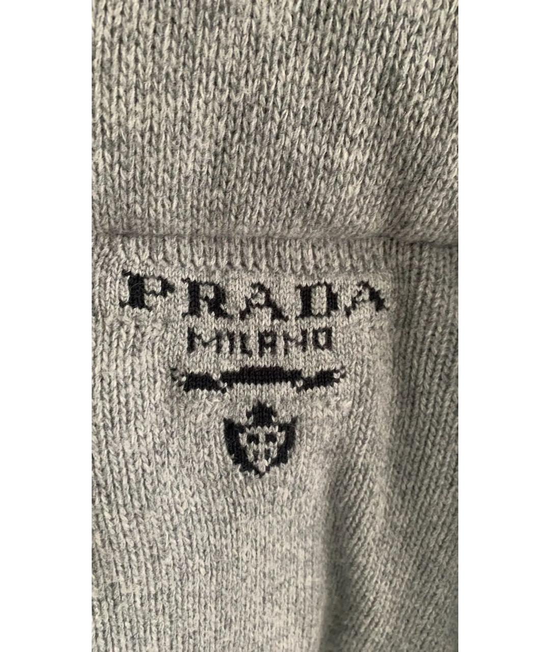 PRADA Антрацитовый шерстяной пуховик, фото 3