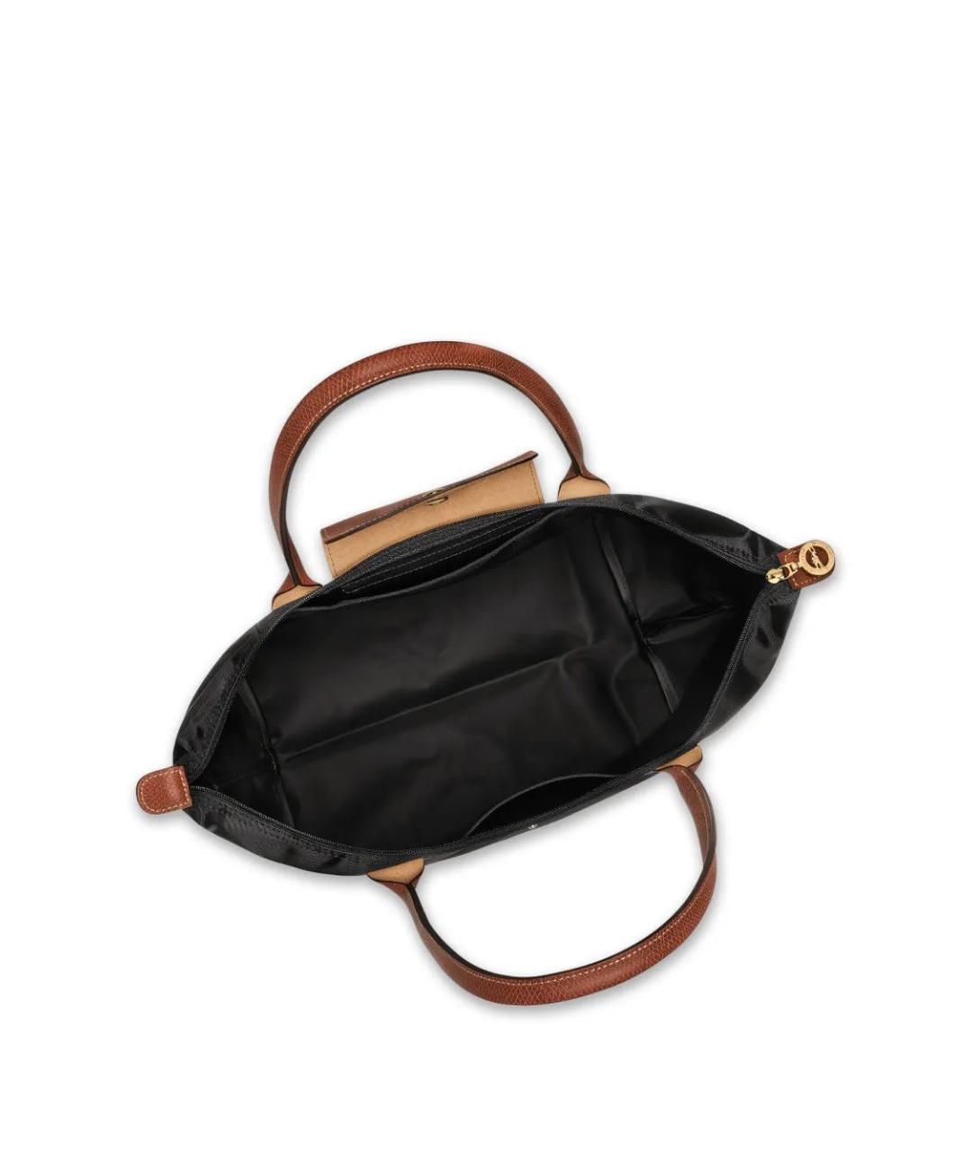 LONGCHAMP Черная синтетическая сумка через плечо, фото 4