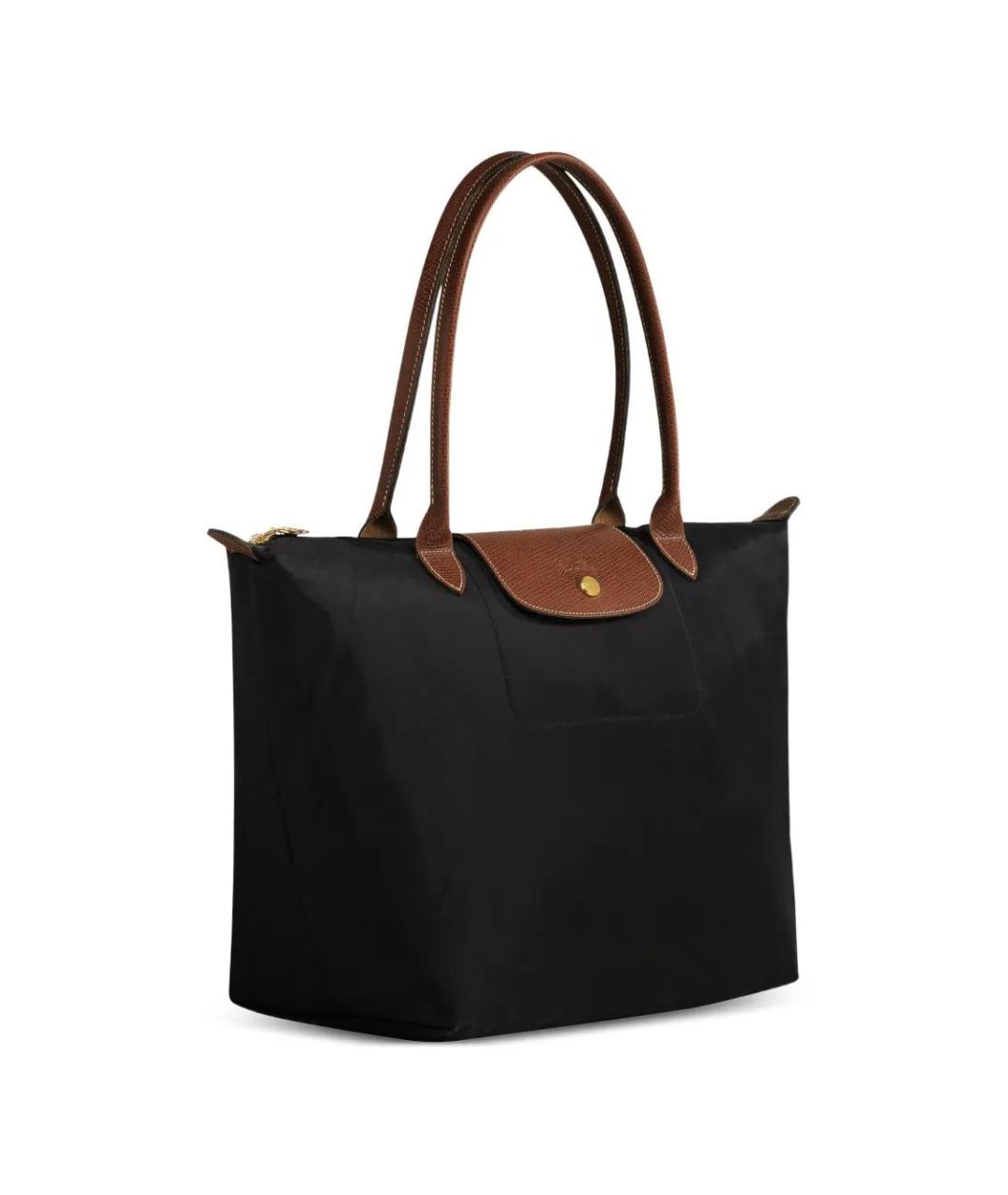 LONGCHAMP Черная синтетическая сумка через плечо, фото 3