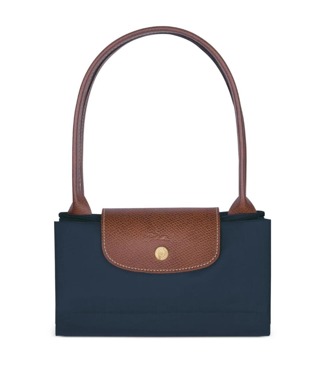 LONGCHAMP Темно-синяя тканевая сумка тоут, фото 5