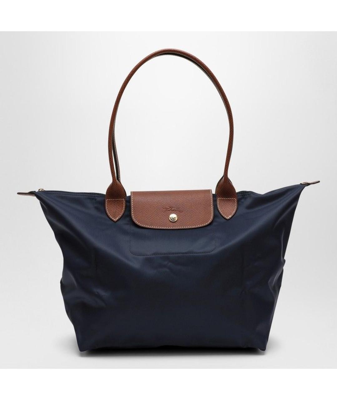LONGCHAMP Темно-синяя синтетическая сумка через плечо, фото 6