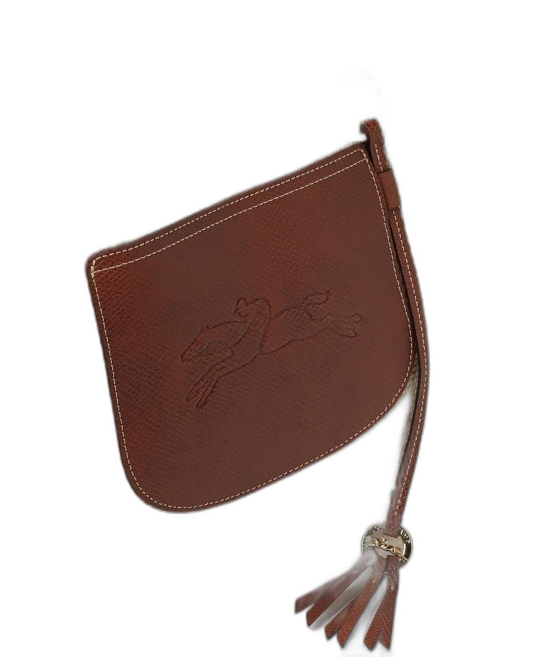 LONGCHAMP Коричневая хлопковая сумка через плечо, фото 5