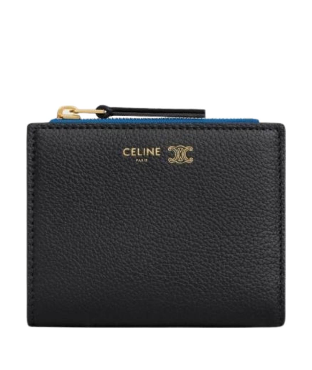 CELINE Синий кожаный кошелек, фото 1