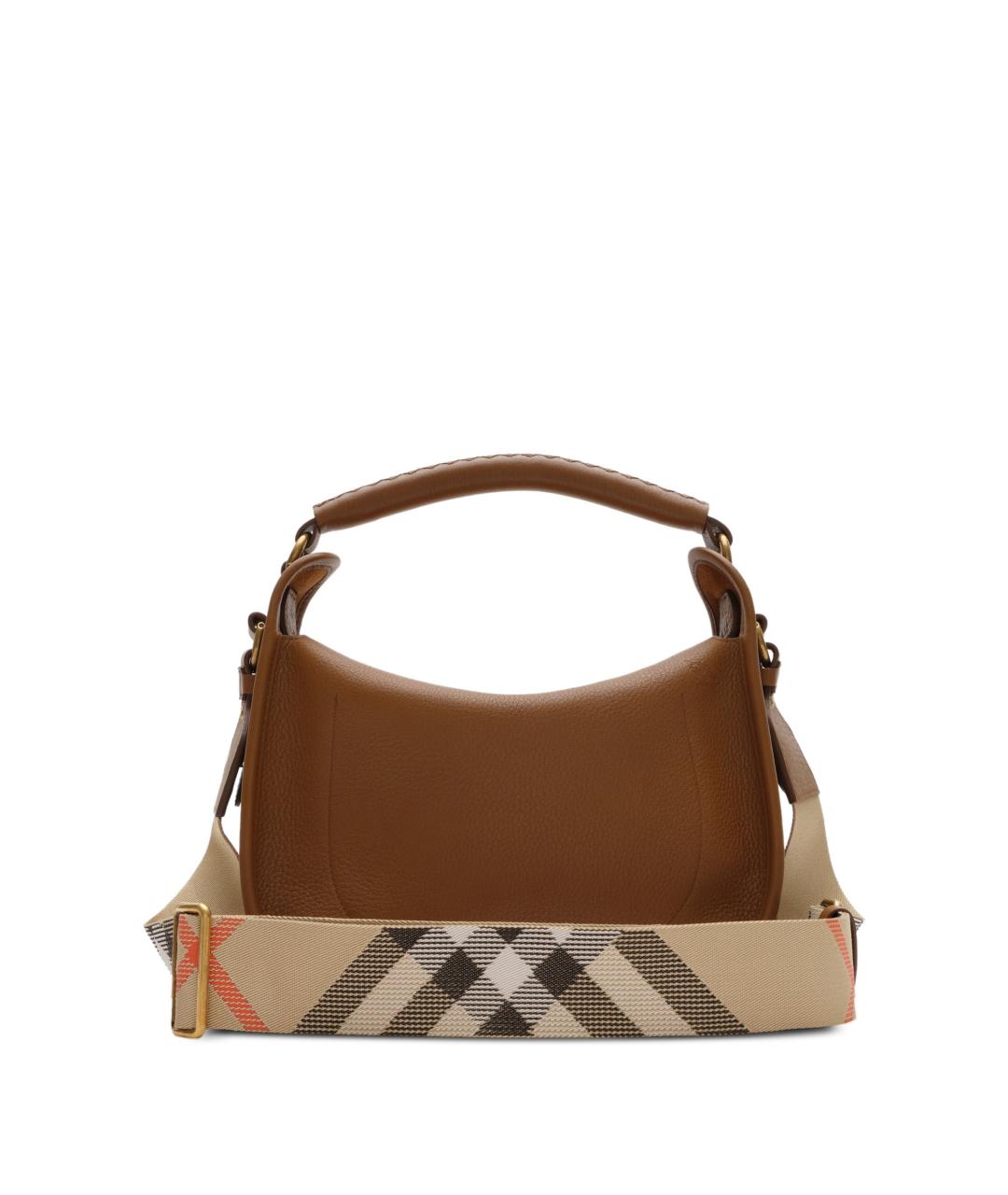 BURBERRY Коричневая кожаная сумка через плечо, фото 2