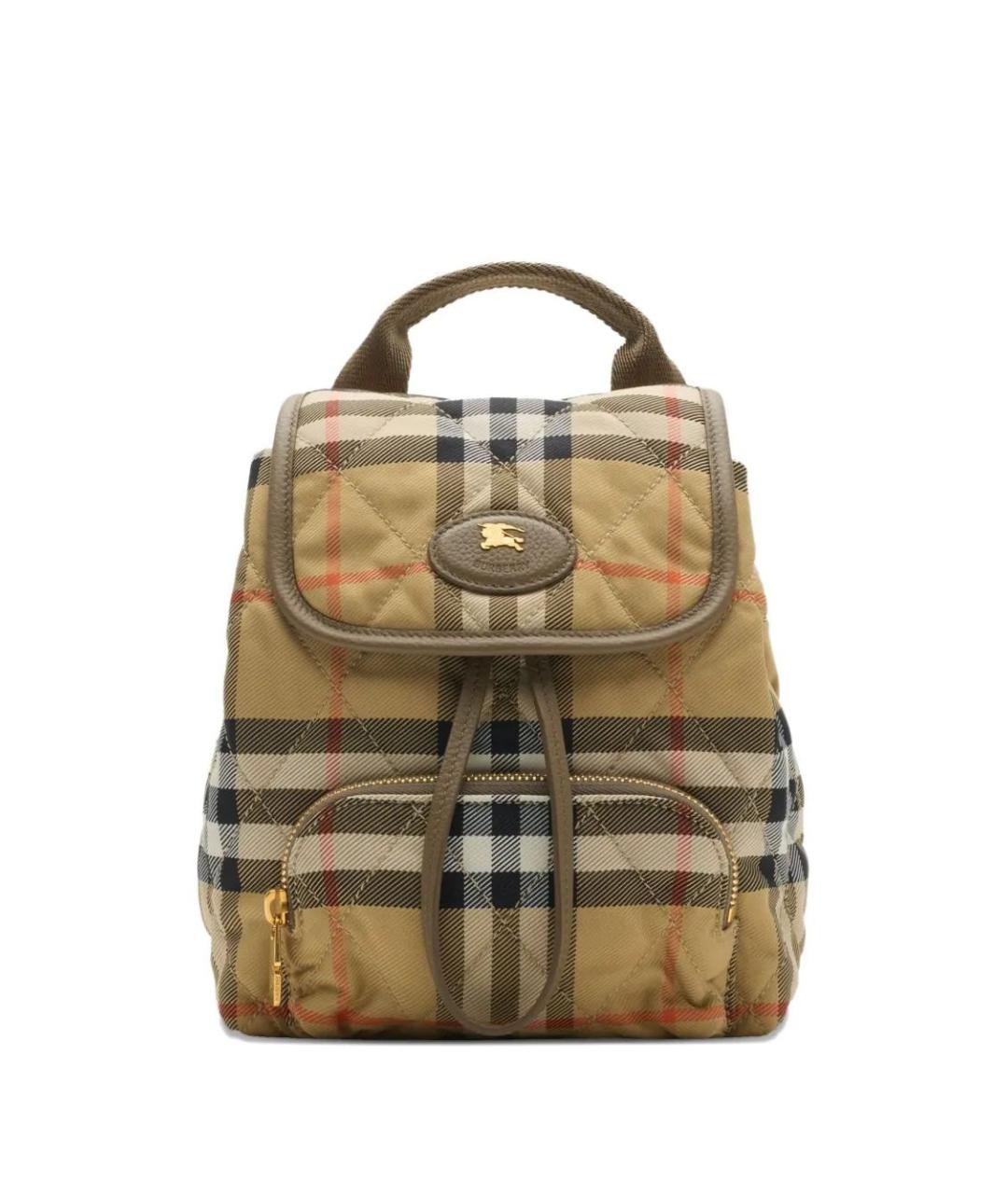 BURBERRY Бежевый синтетический рюкзак, фото 1
