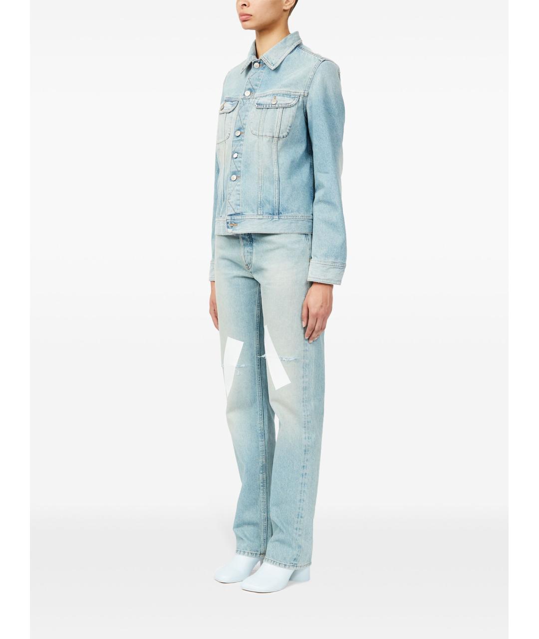 MM6 MAISON MARGIELA Синяя хлопковая куртка, фото 5