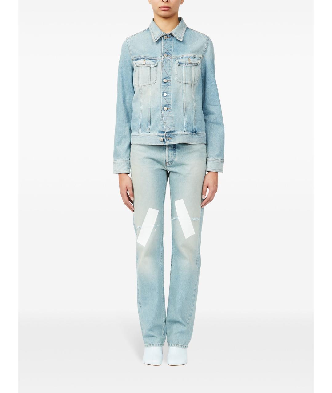 MM6 MAISON MARGIELA Синяя хлопковая куртка, фото 3