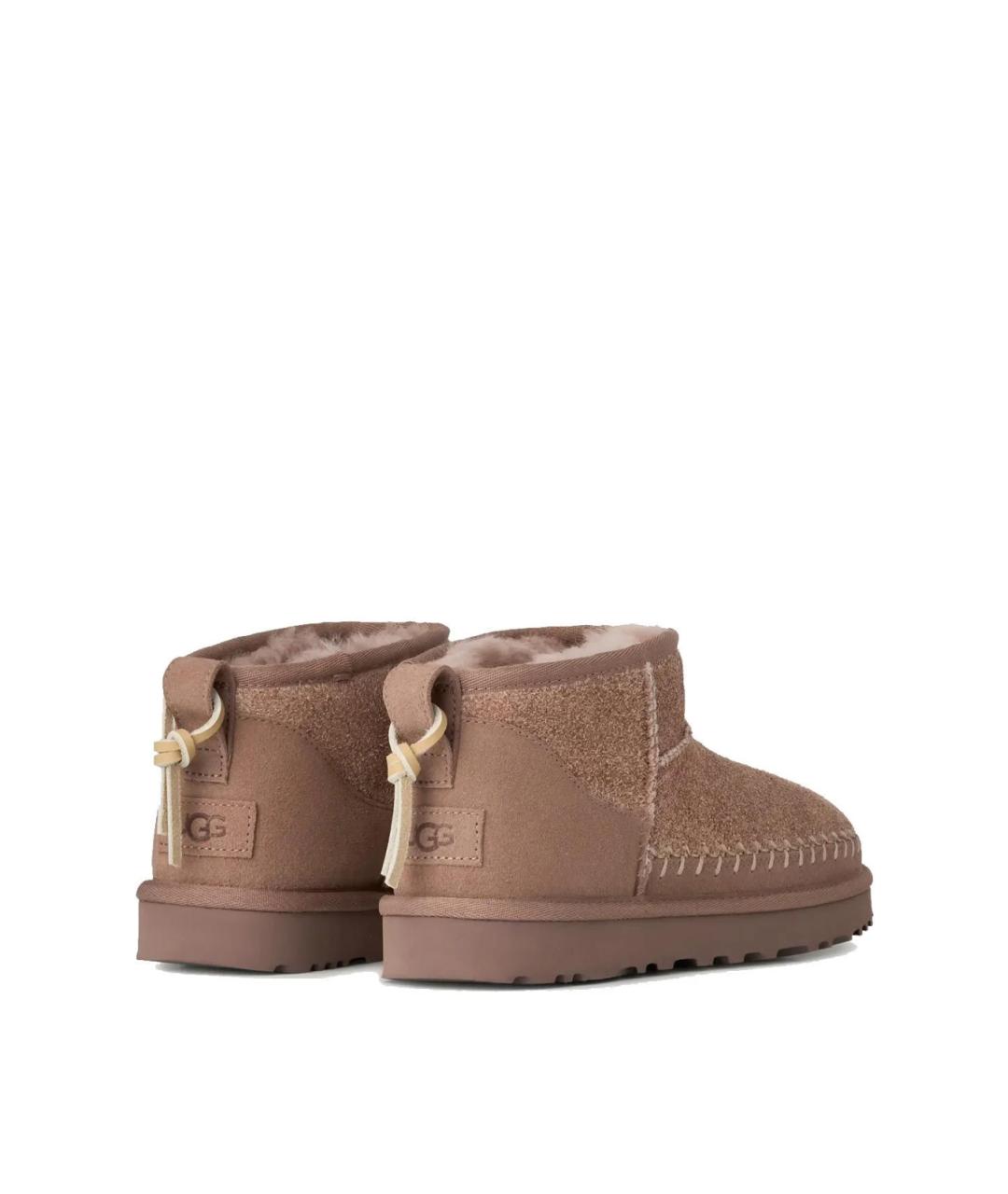 UGG Коричневые замшевые ботинки, фото 3