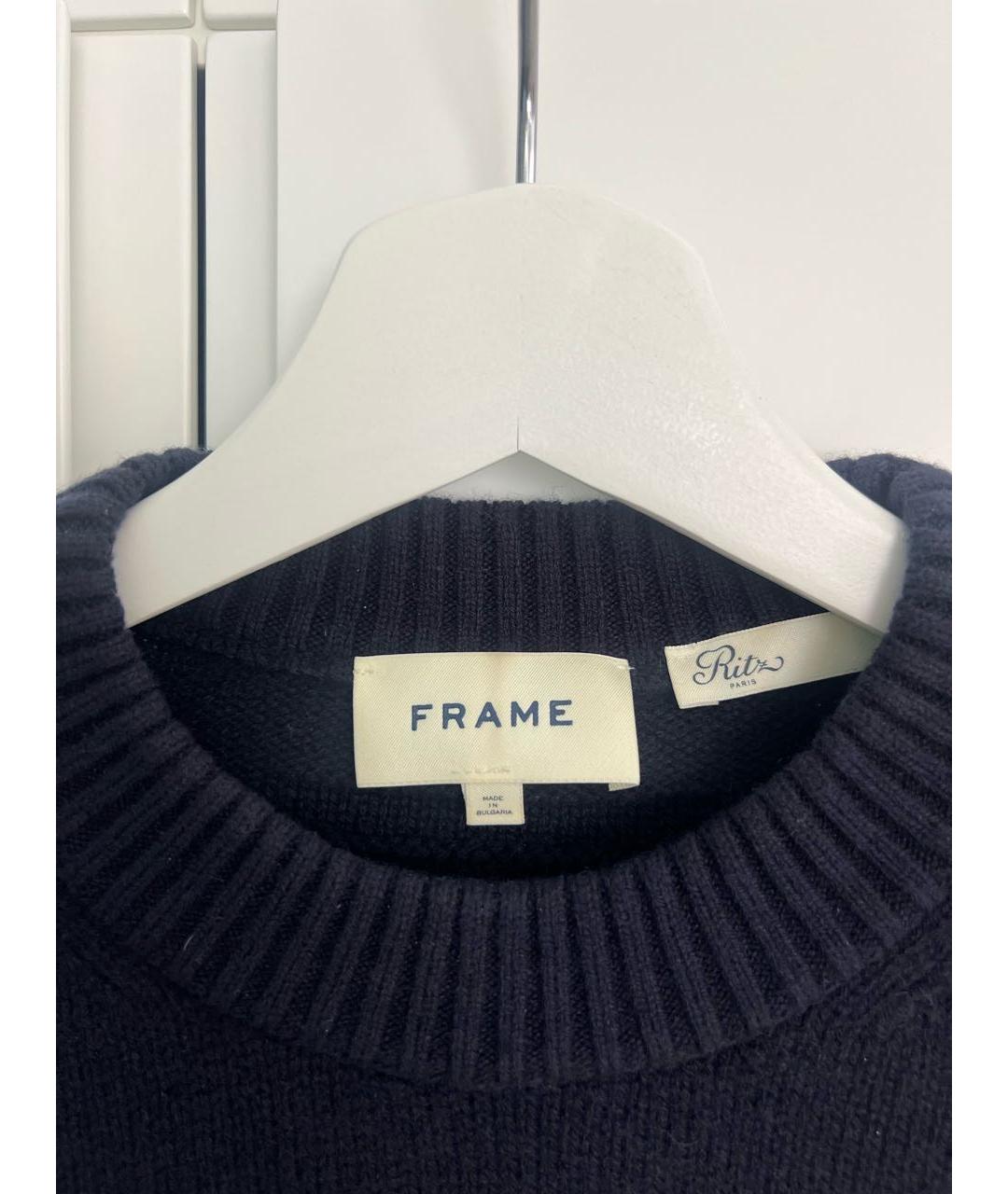 FRAME Темно-синий кашемировый джемпер / свитер, фото 3