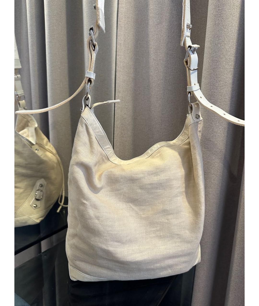 BALENCIAGA Бежевая сумка через плечо, фото 4