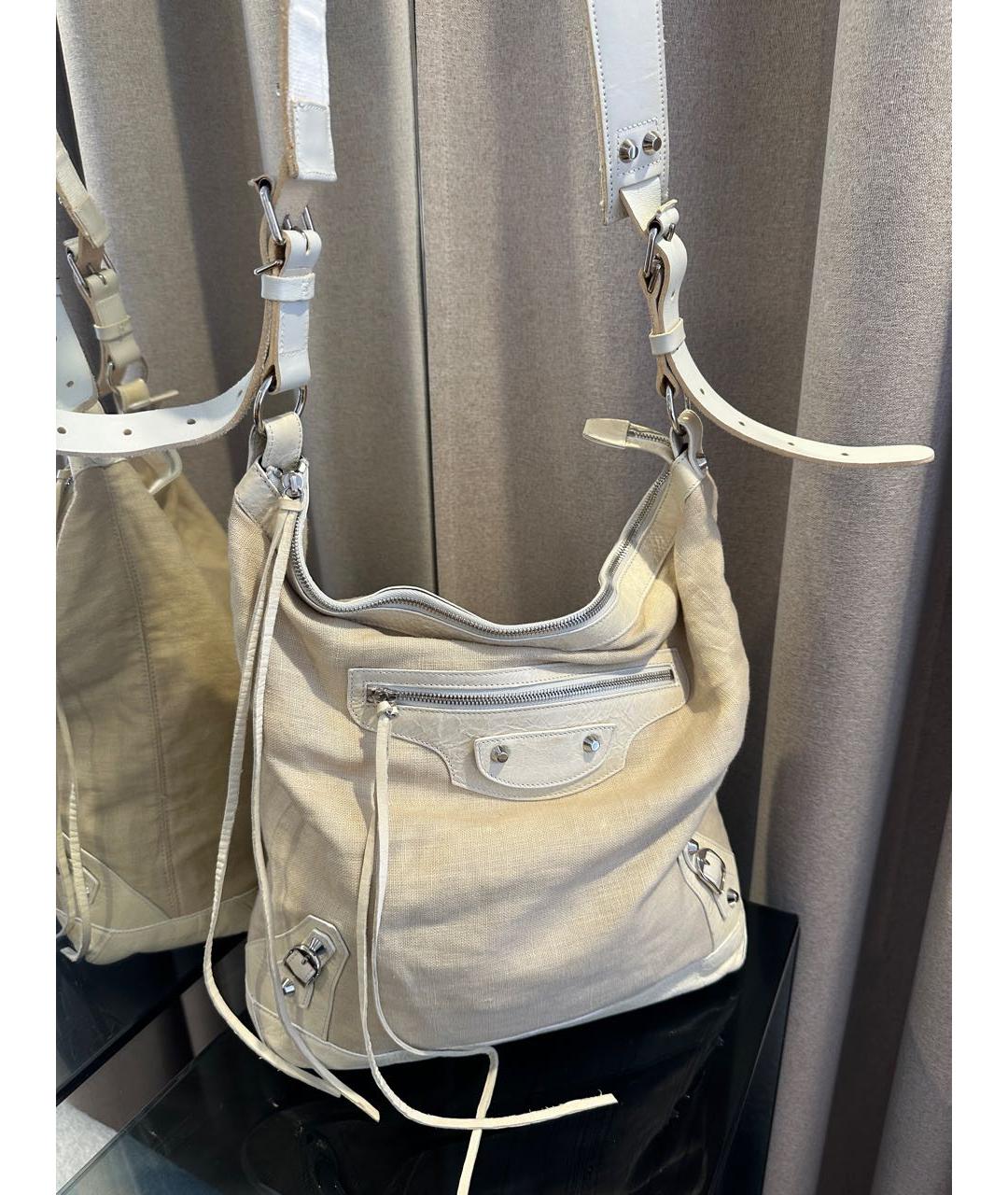 BALENCIAGA Бежевая сумка через плечо, фото 3