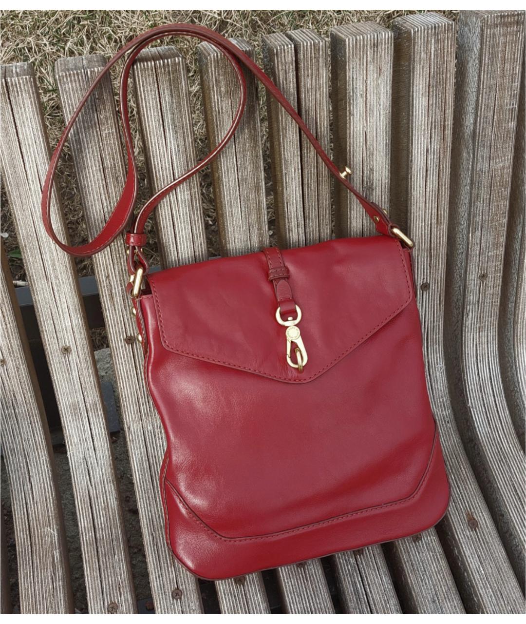 MARC BY MARC JACOBS Бордовая кожаная сумка через плечо, фото 9