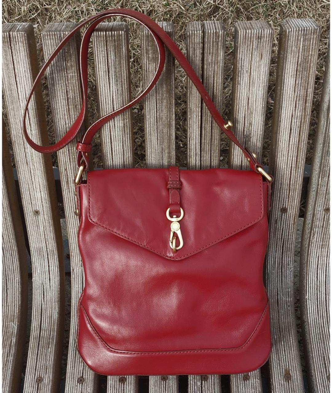 MARC BY MARC JACOBS Бордовая кожаная сумка через плечо, фото 10