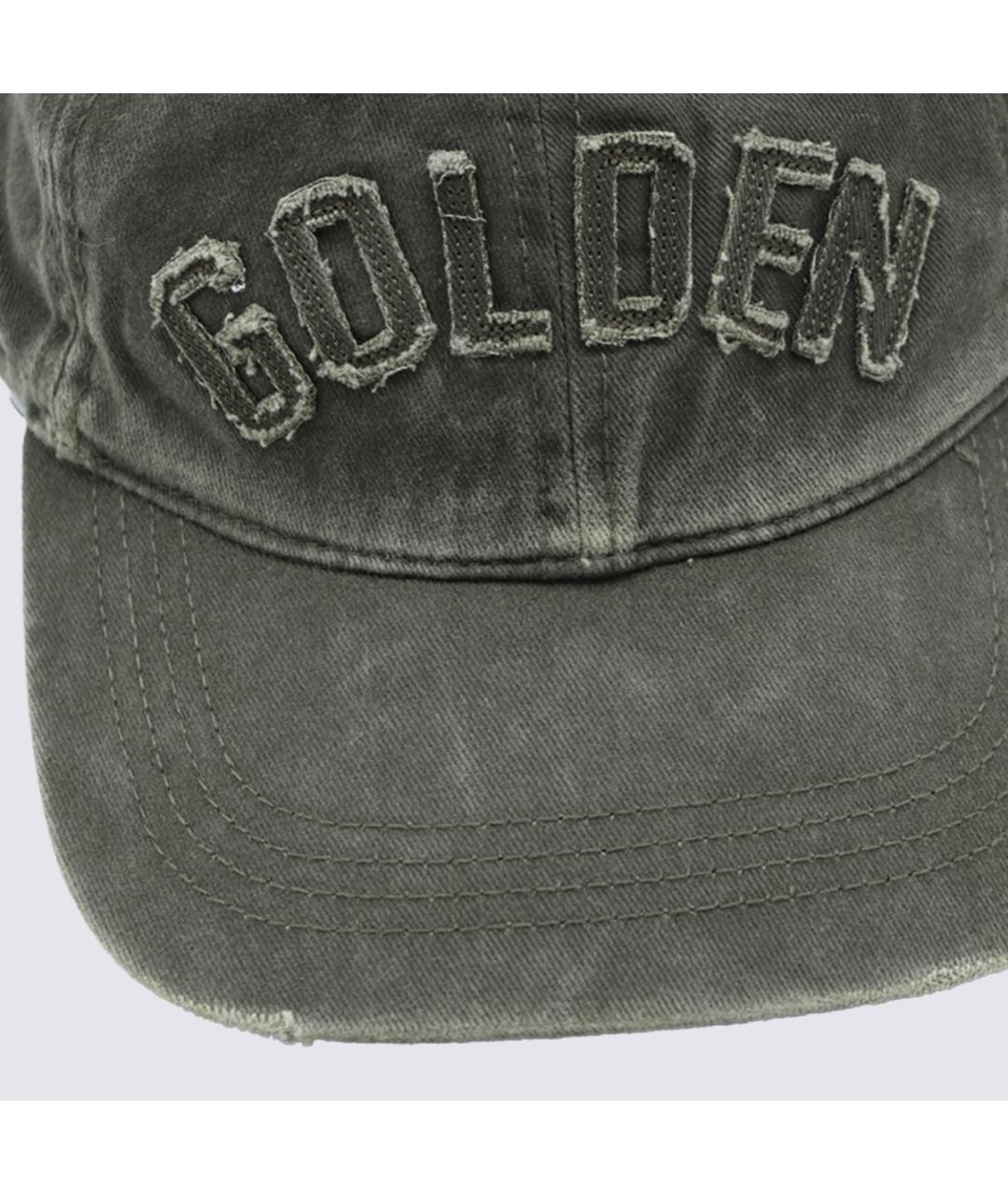 GOLDEN GOOSE Зеленая хлопковая кепка, фото 3