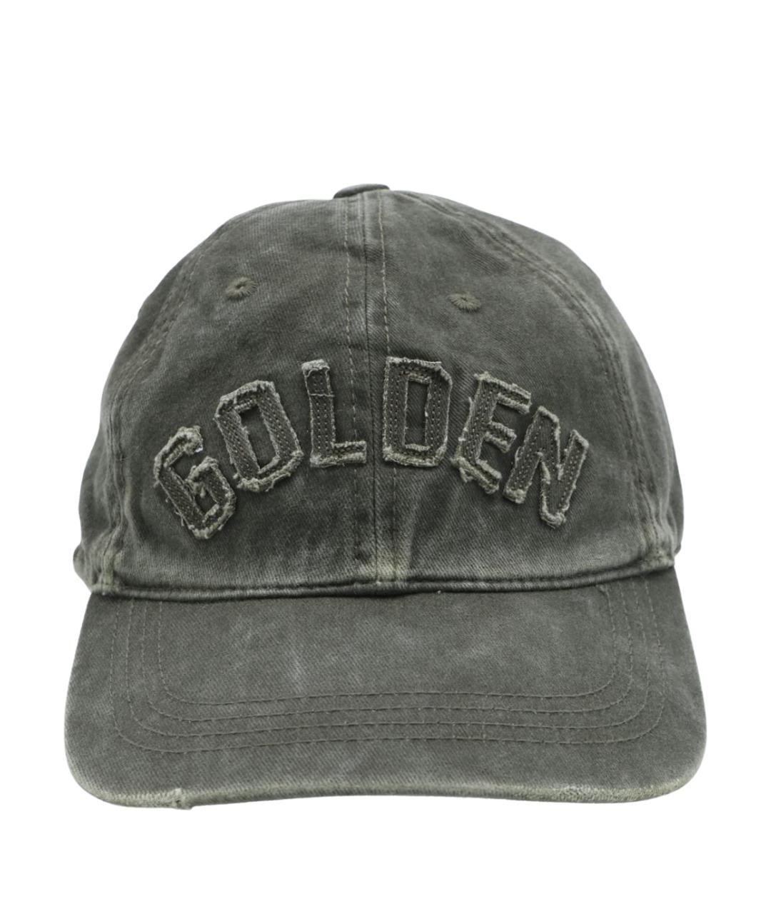 GOLDEN GOOSE Зеленая хлопковая кепка, фото 1