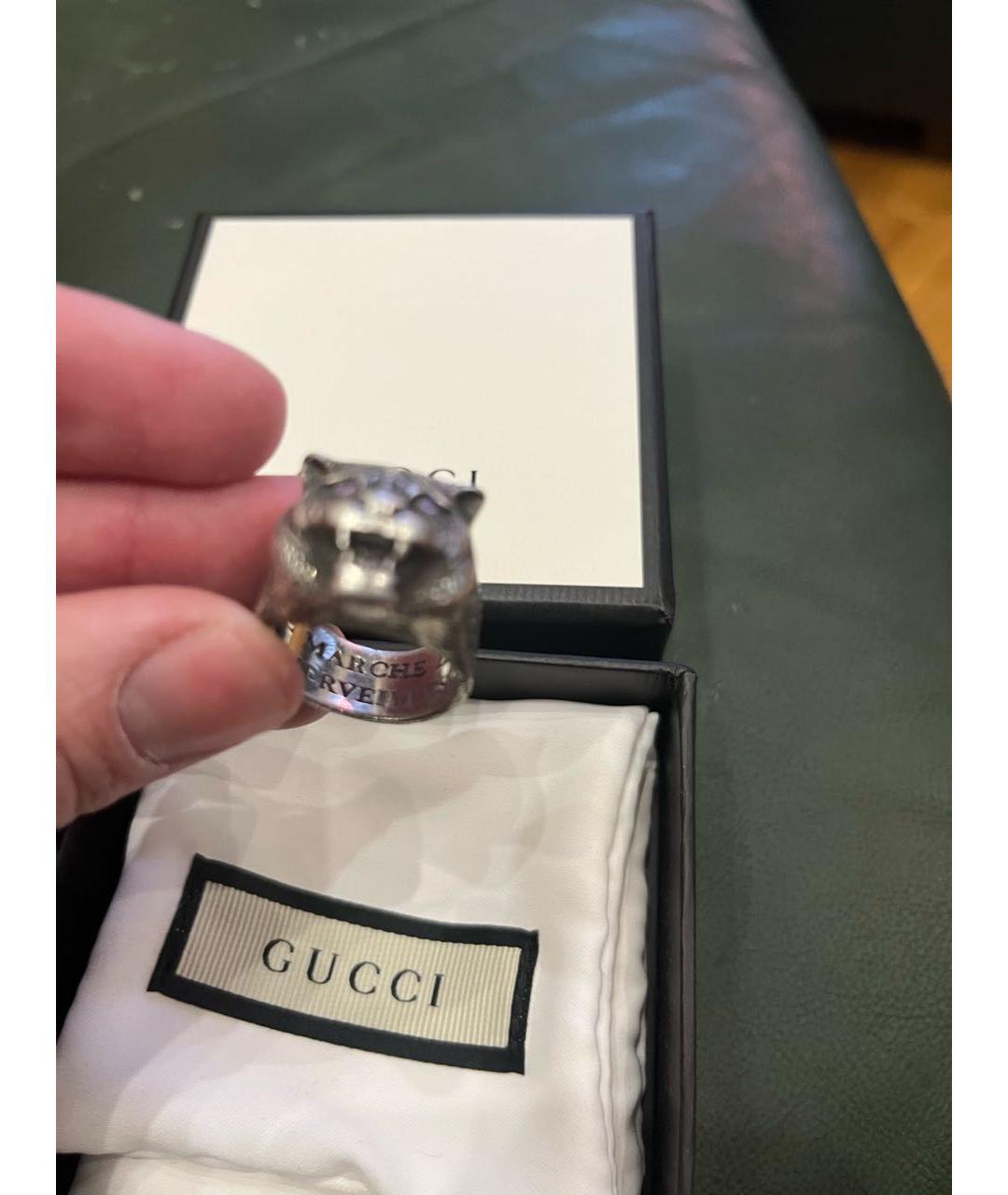 GUCCI Серебряное кольцо, фото 4