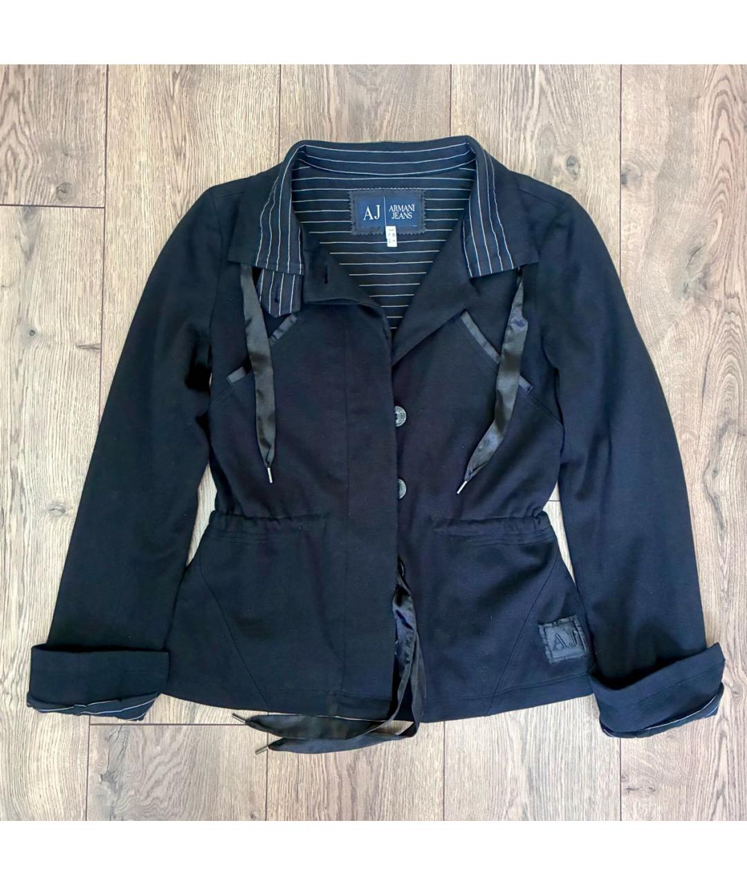ARMANI JEANS Черный хлопковый костюм с брюками, фото 8
