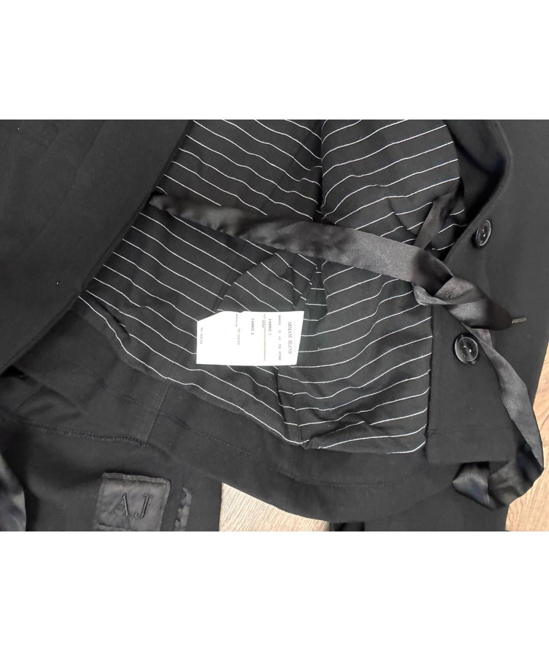 ARMANI JEANS Черный хлопковый костюм с брюками, фото 7