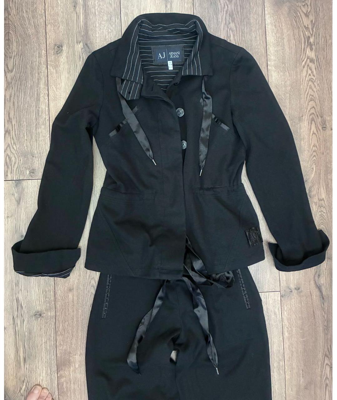 ARMANI JEANS Черный хлопковый костюм с брюками, фото 5