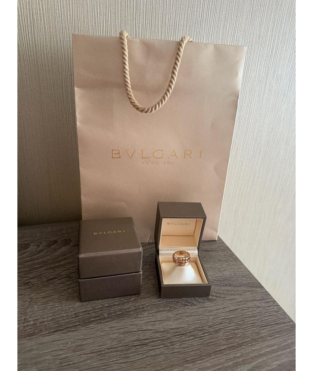 BVLGARI Золотое кольцо из розового золота, фото 3