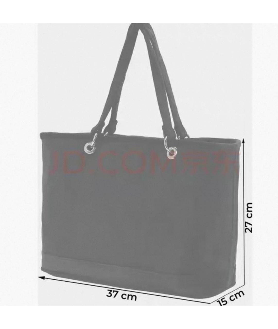 JUICY COUTURE Черная бархатная сумка с короткими ручками, фото 4