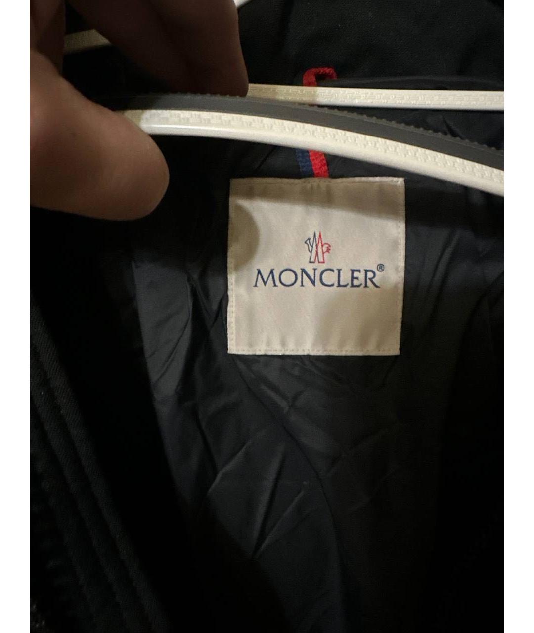 MONCLER Черный пуховик, фото 3