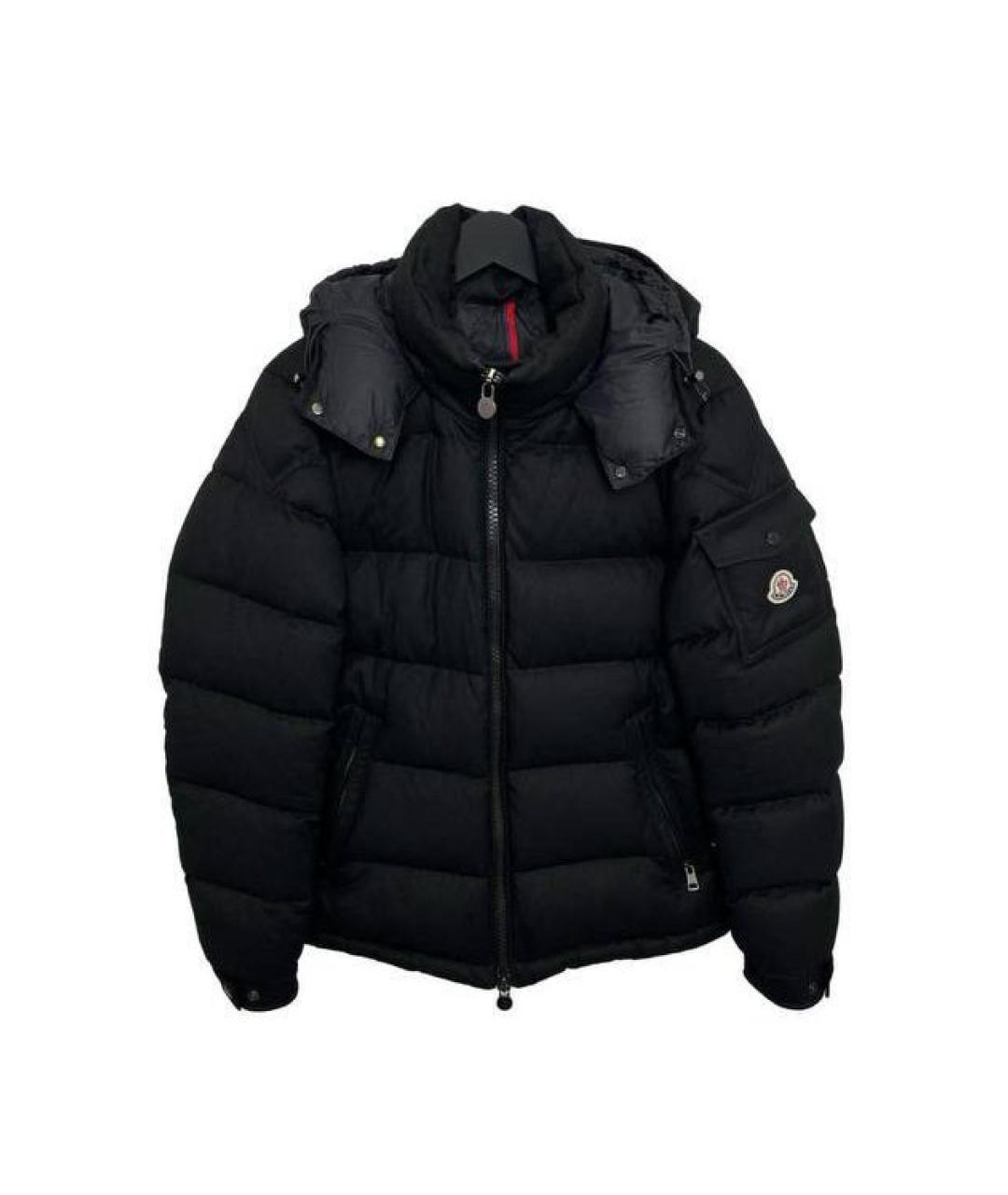 MONCLER Черный пуховик, фото 6
