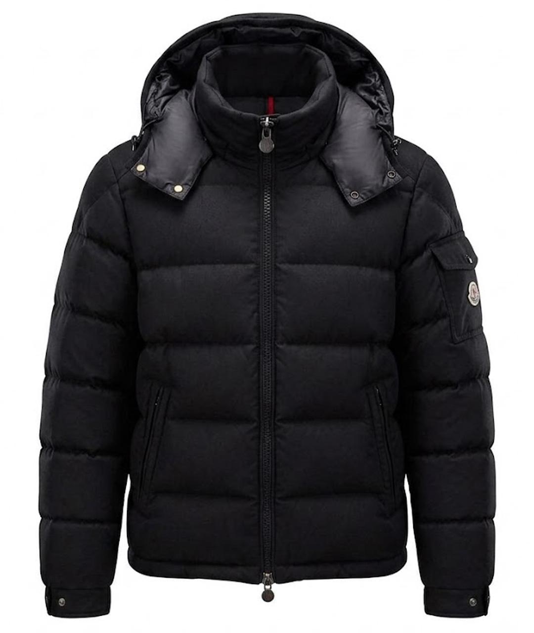 MONCLER Черный пуховик, фото 1