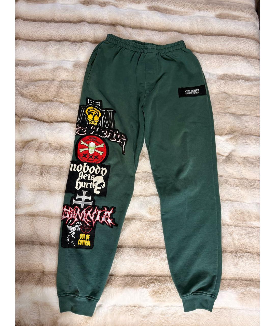 VETEMENTS Хаки хлопковые повседневные брюки, фото 6