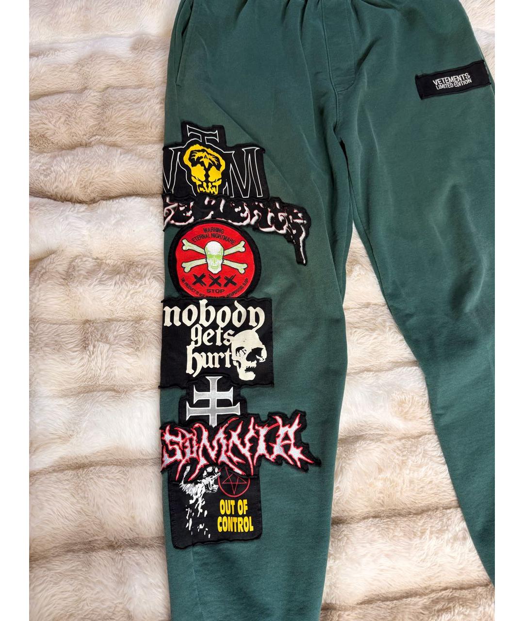 VETEMENTS Хаки хлопковые повседневные брюки, фото 2