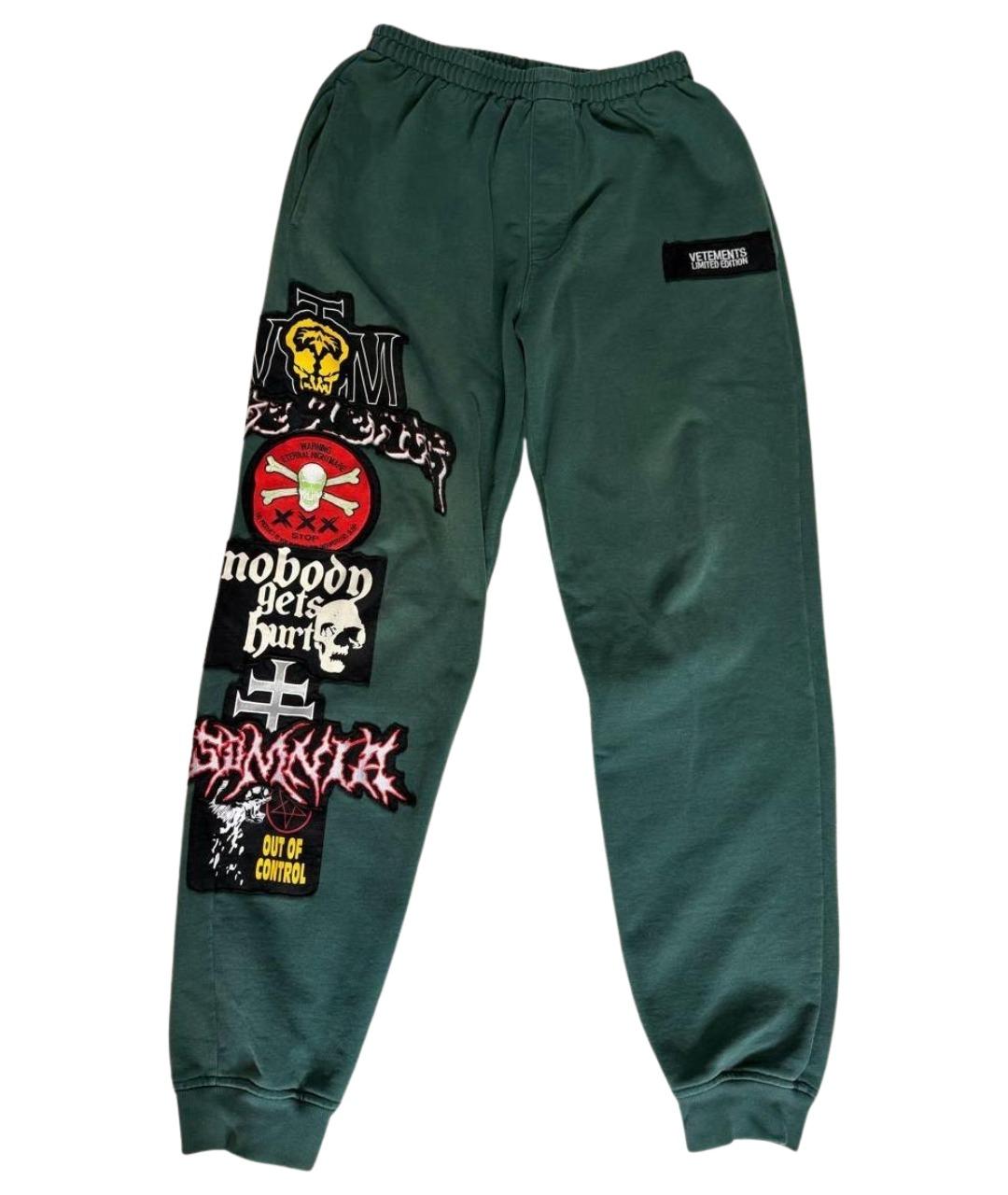 VETEMENTS Хаки хлопковые повседневные брюки, фото 1