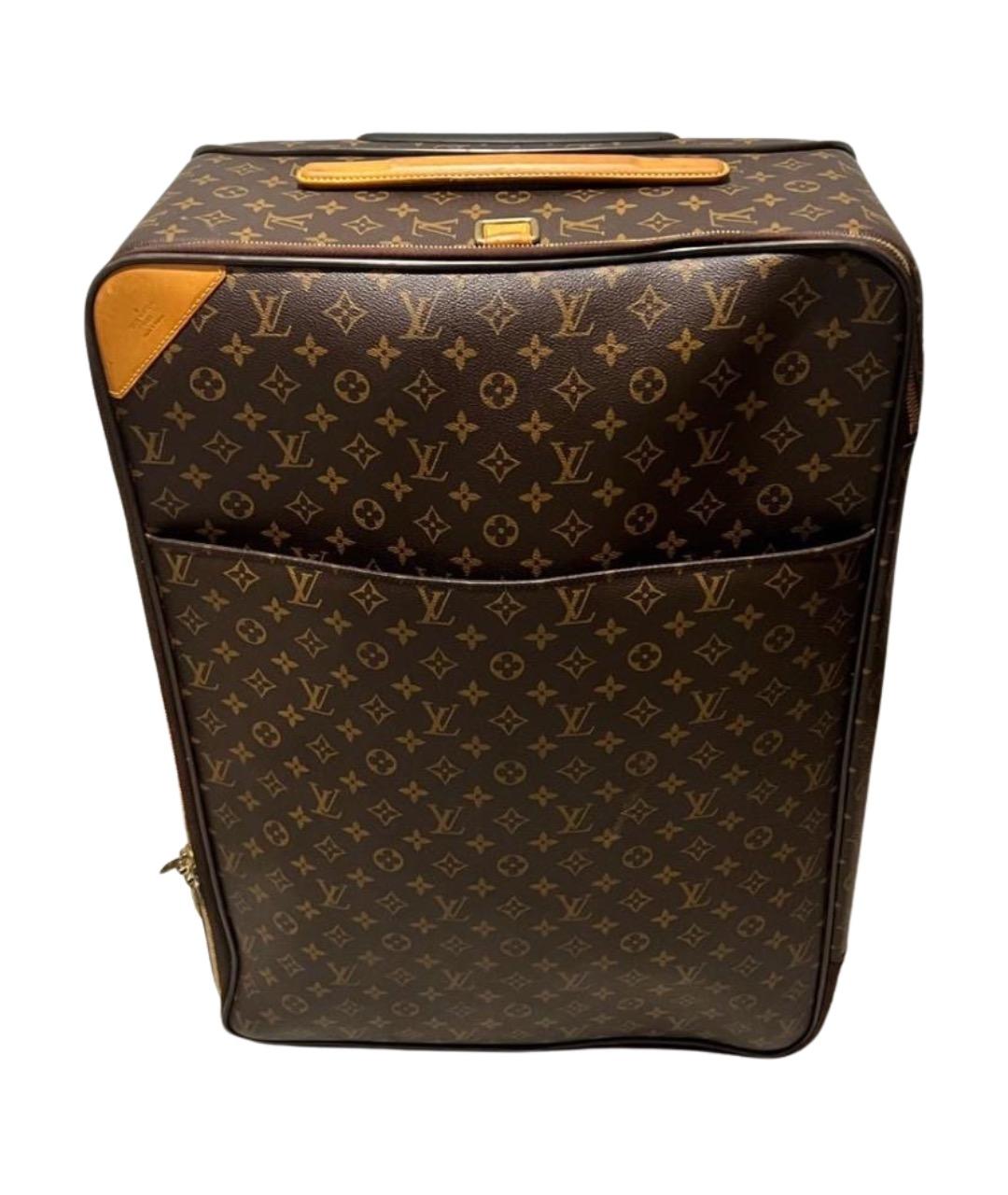 LOUIS VUITTON Коричневый чемодан, фото 1