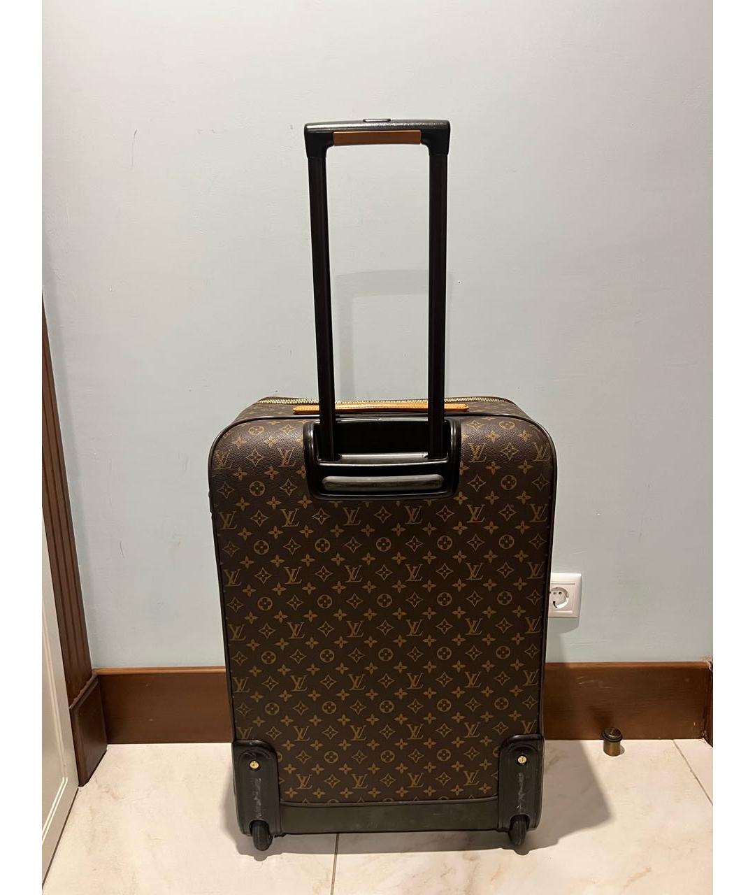 LOUIS VUITTON Коричневый чемодан, фото 2