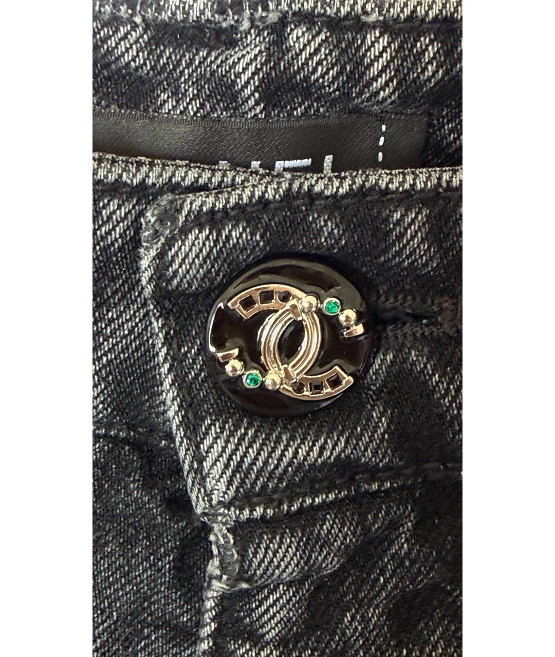 CHANEL Серые джинсы клеш, фото 5