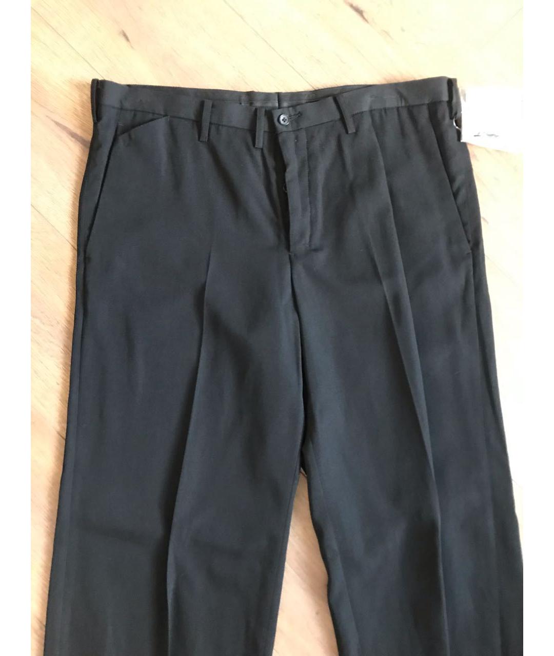 YOHJI YAMAMOTO Черные повседневные брюки, фото 2