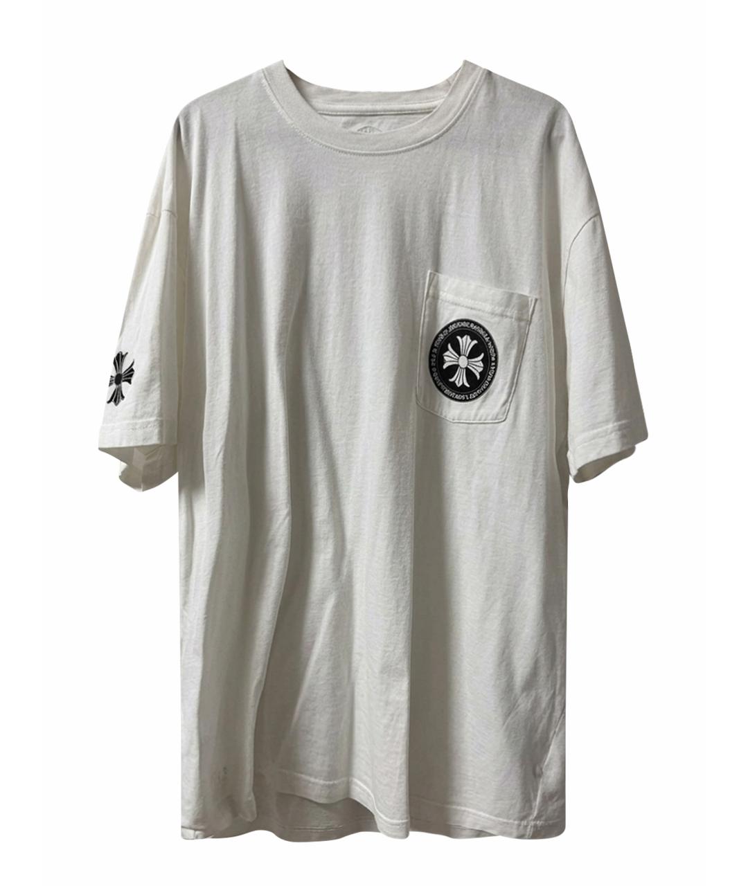 CHROME HEARTS Белая хлопковая футболка, фото 1