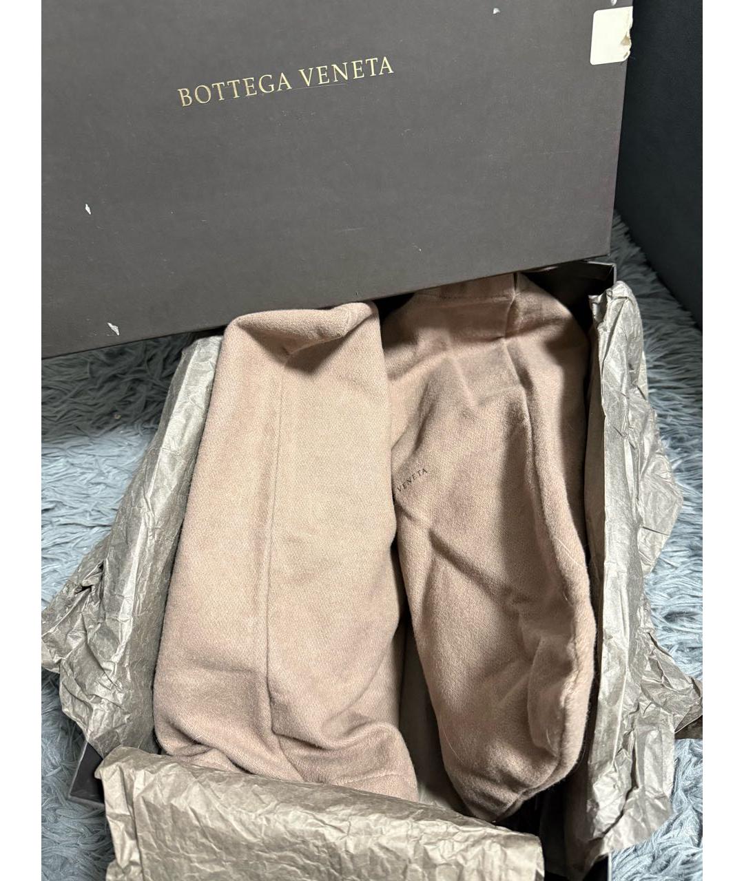 BOTTEGA VENETA Черные кожаные слипоны, фото 7