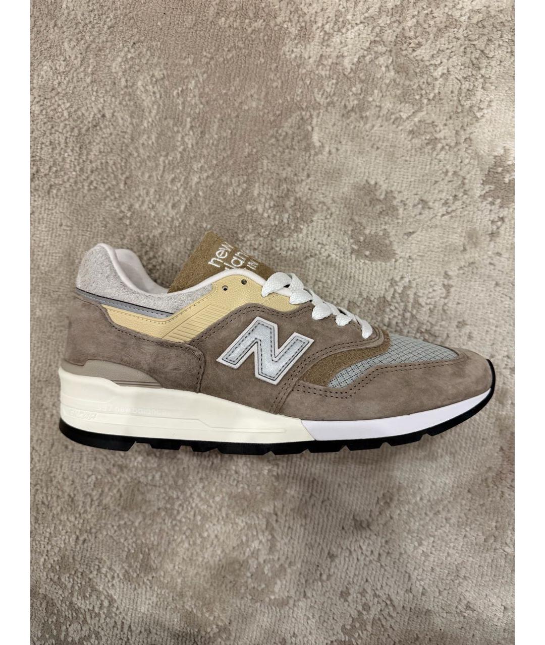 NEW BALANCE Серые текстильные низкие кроссовки / кеды, фото 8