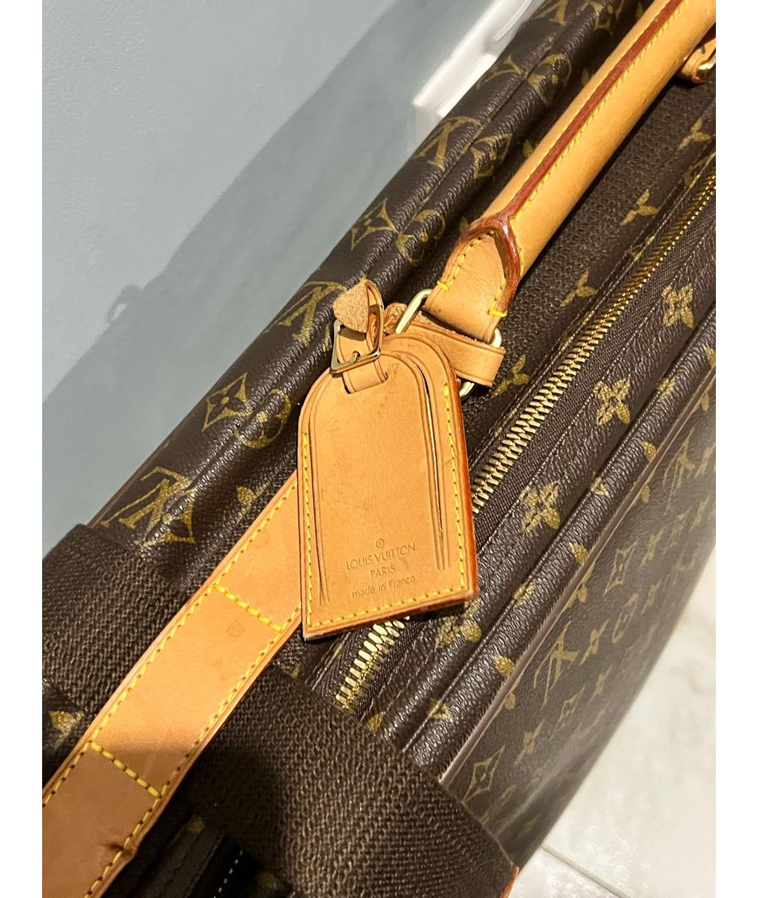 LOUIS VUITTON Коричневый чемодан, фото 5