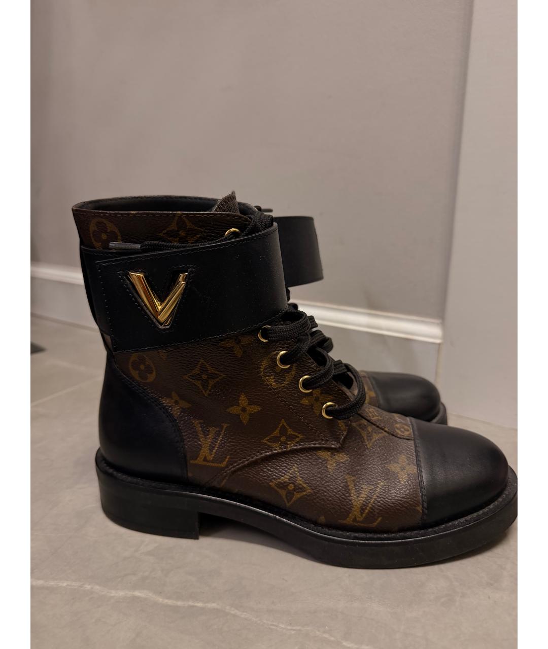 LOUIS VUITTON Коричневые ботинки, фото 6