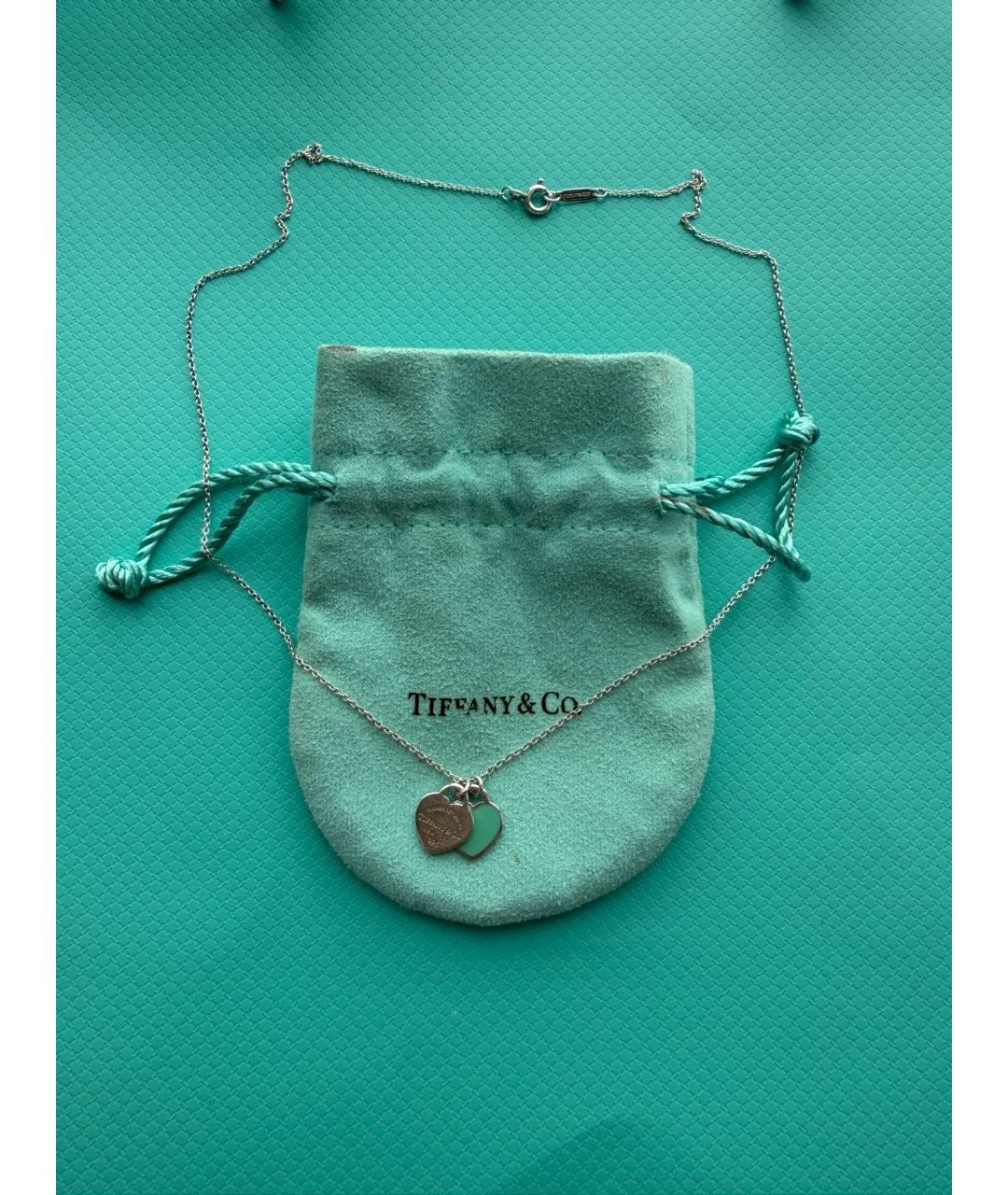 TIFFANY&CO Бирюзовое серебряное колье, фото 2