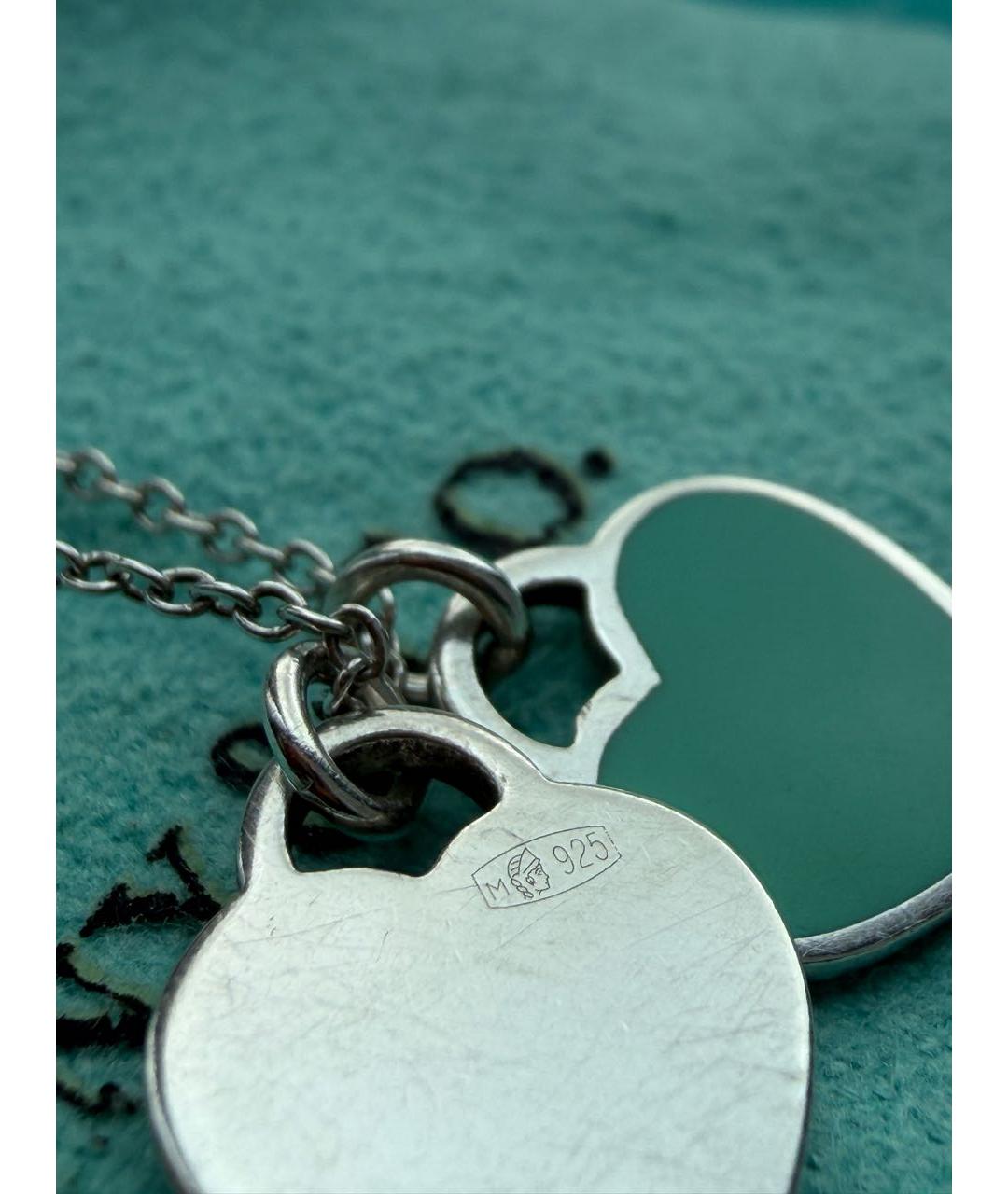 TIFFANY&CO Бирюзовое серебряное колье, фото 6