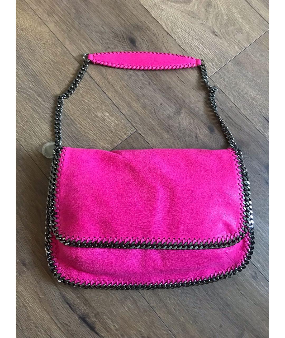 STELLA MCCARTNEY Фуксия сумка с короткими ручками из искусственной кожи, фото 8