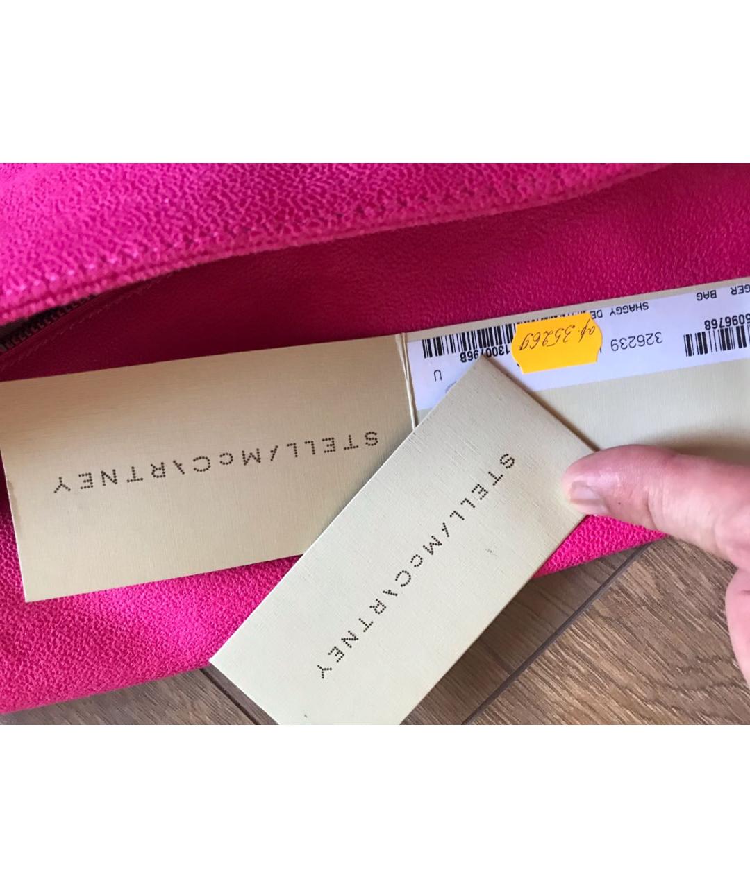 STELLA MCCARTNEY Фуксия сумка с короткими ручками из искусственной кожи, фото 5