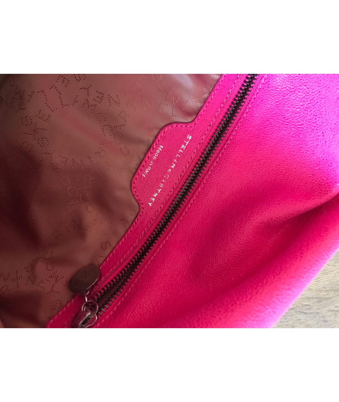 STELLA MCCARTNEY Фуксия сумка с короткими ручками из искусственной кожи, фото 4