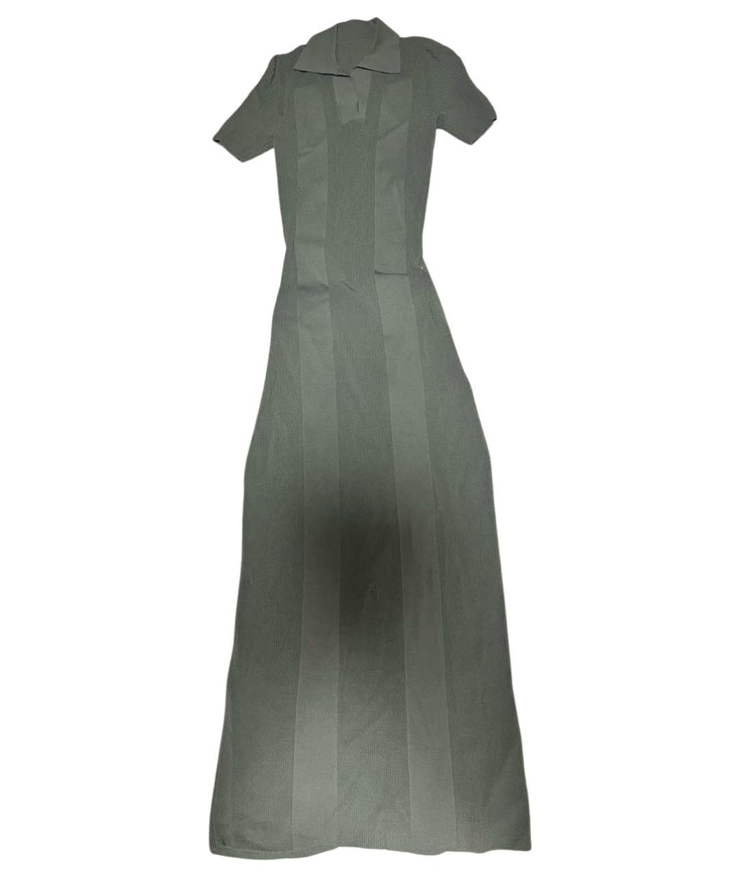 JACQUEMUS Хаки вискозное повседневное платье, фото 1